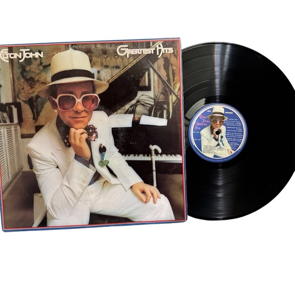 Vintage Vinyl Other - ELTON JOHN Vintage 1974 Vinyl Record GREATEST HITS